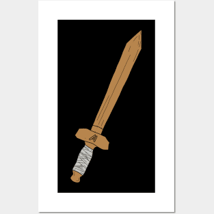 Art / Arthur Leywin First Training Wooden Sword Vector without Line from the Beginning After the End / TBATE Manhwa Posters and Art